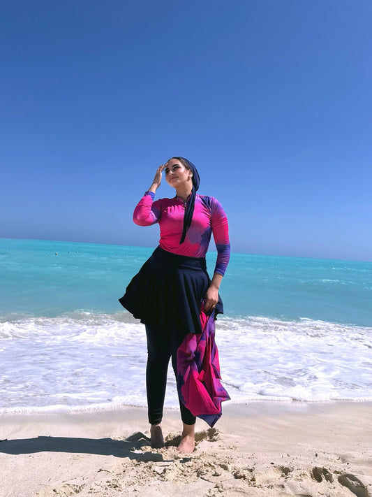 Lilac pink Burkini   (5P)