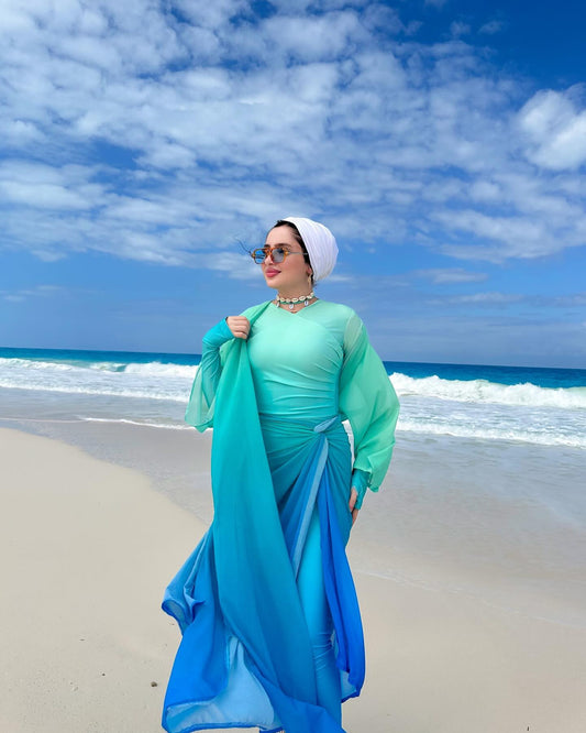 Aqua  Burkini cardigan