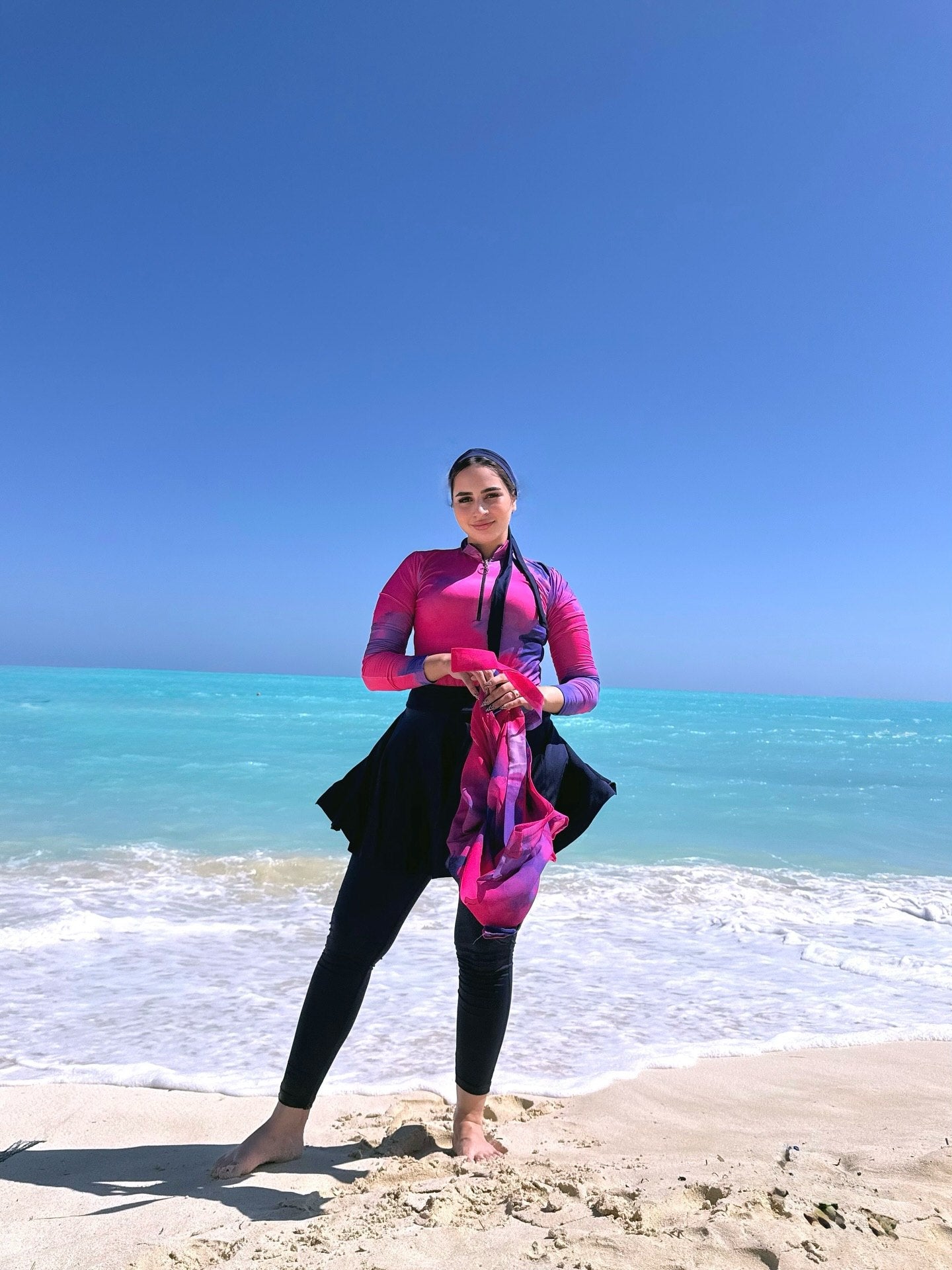 Lilac pink Burkini   (5P)