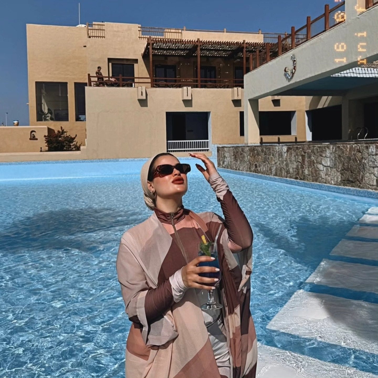 Brown  Burkini cardigan