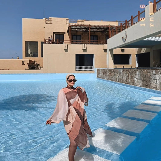 Brown  Burkini cardigan