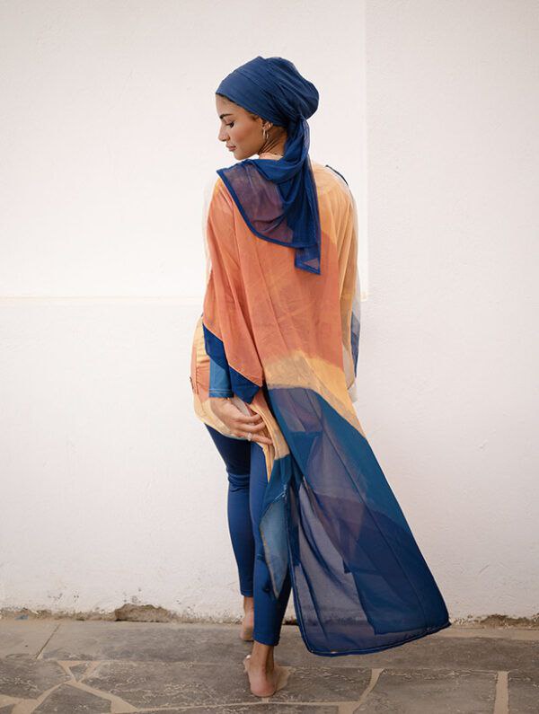 Blue flame Burkini cardigan