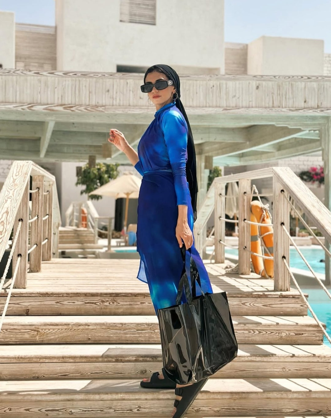 Blue dress Burkini (4P)