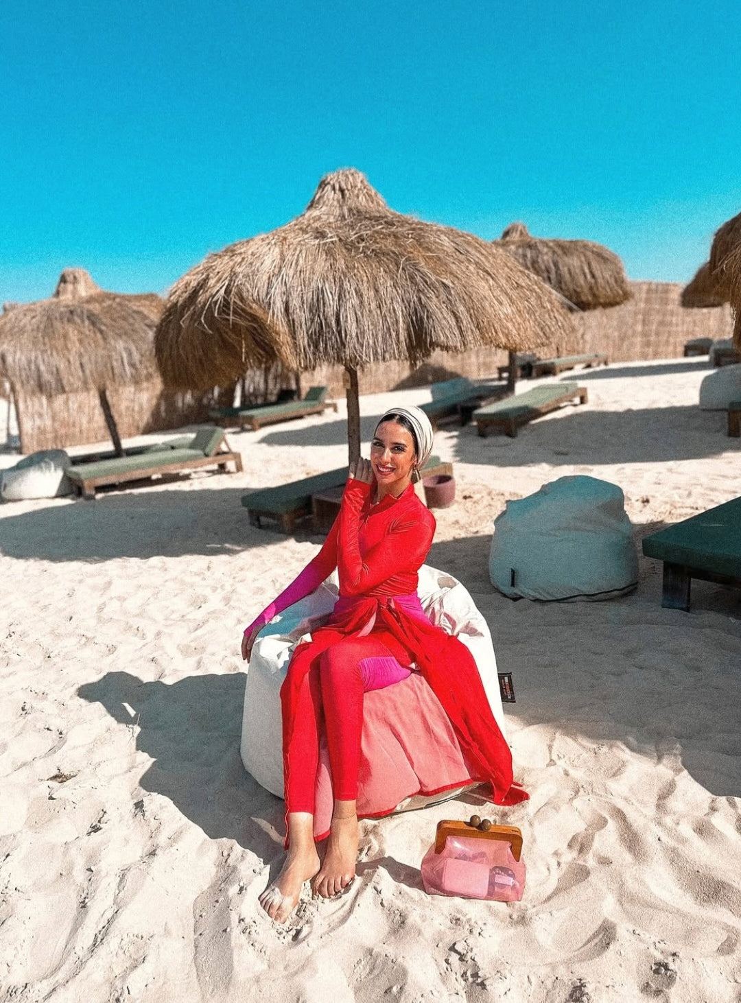 Hot pink Burkini  (5P)