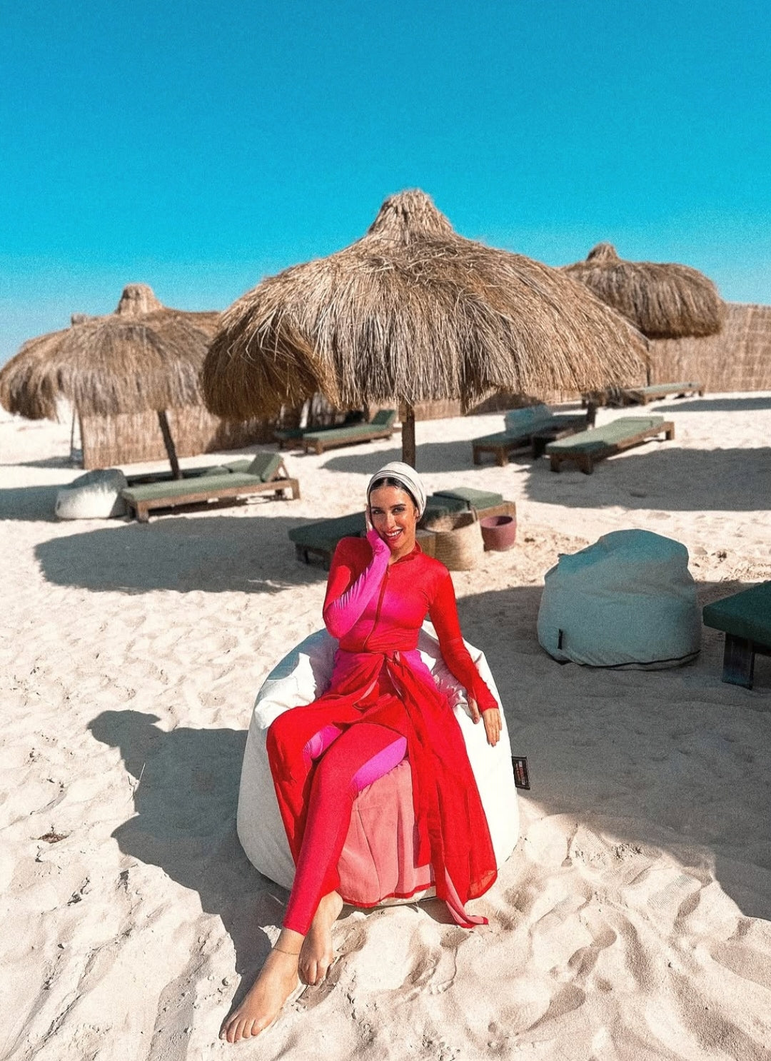 Hot pink Burkini  (5P)