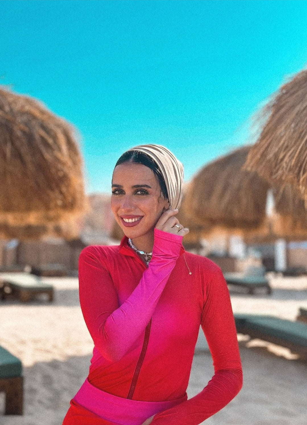 Hot pink Burkini  (5P)