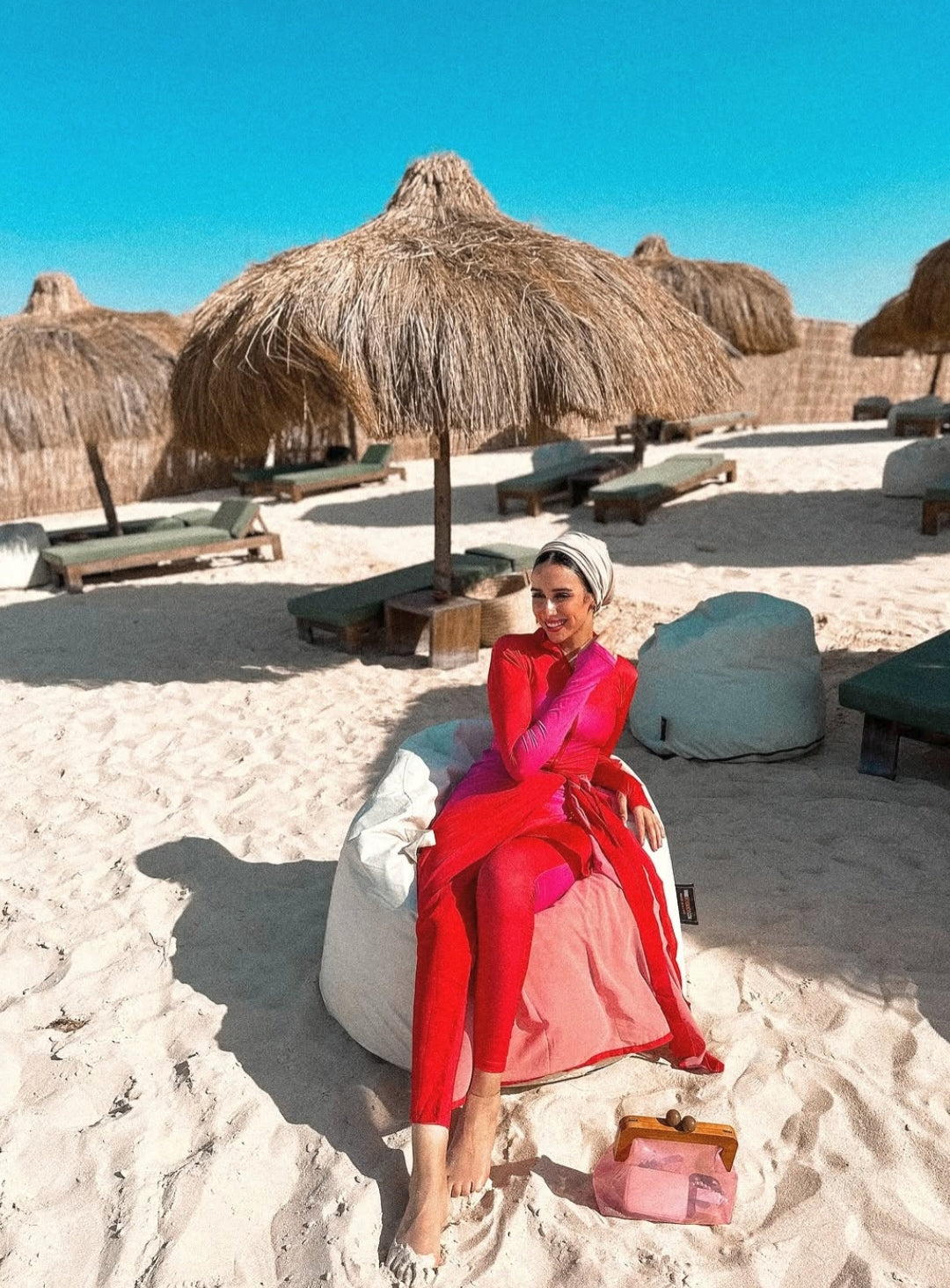 Hot pink Burkini  (5P)