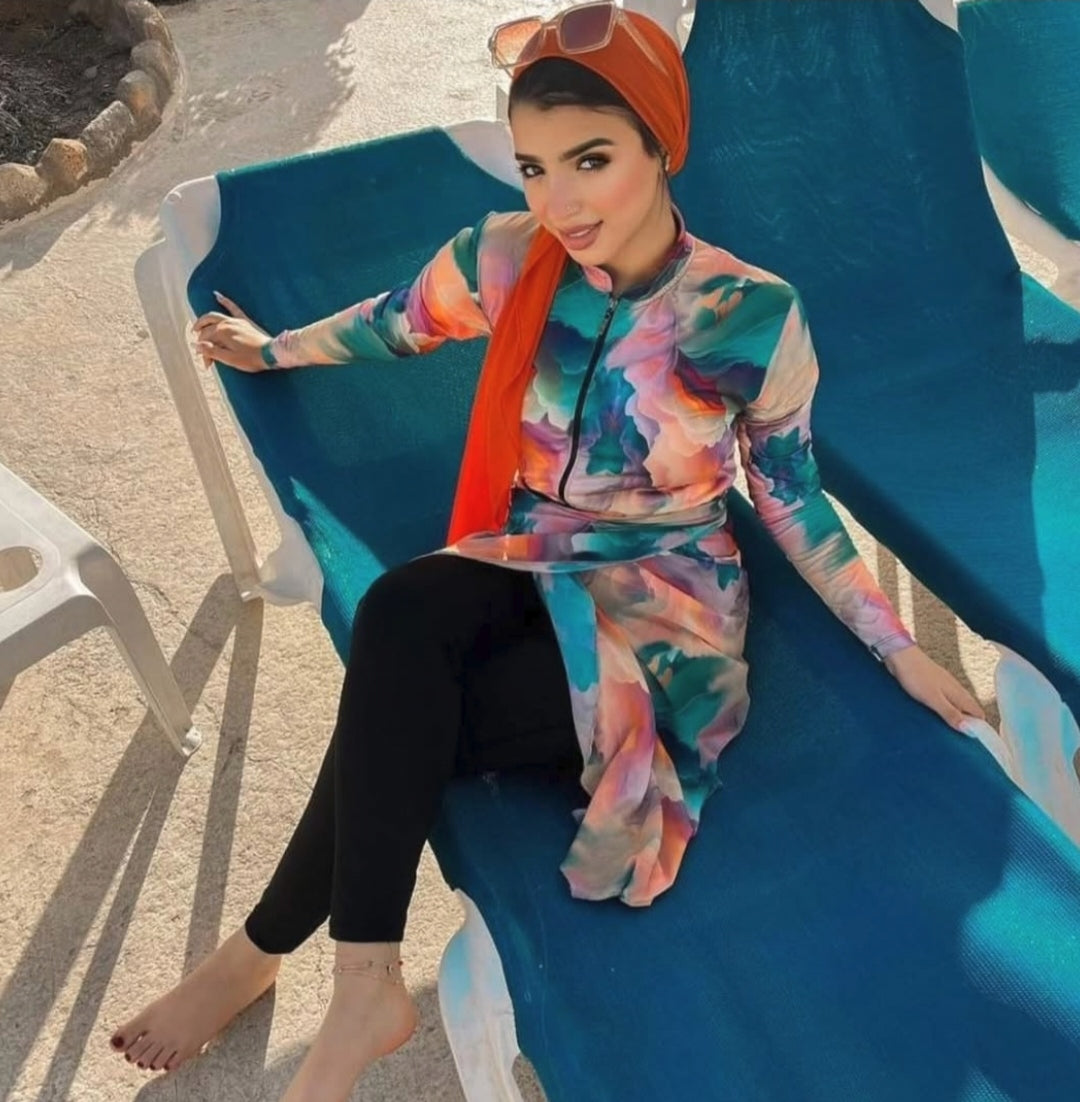 Flowery Burkini (5P)