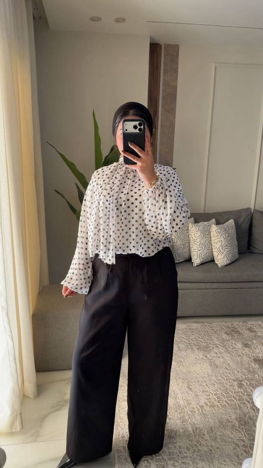 Polka dots blouse