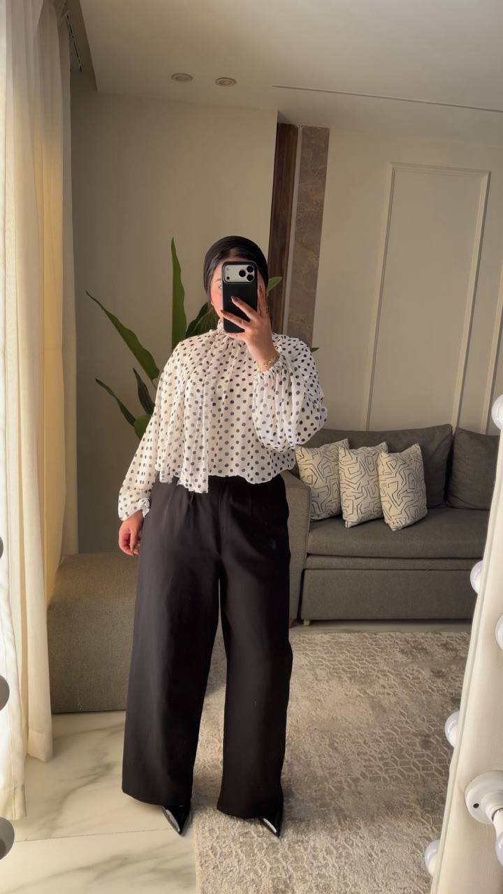 Polka dots blouse